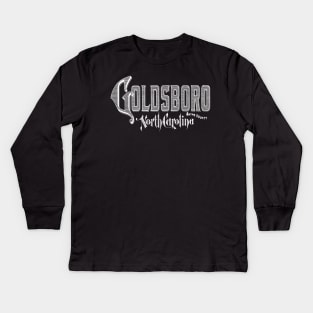 Vintage Goldsboro, NC Kids Long Sleeve T-Shirt